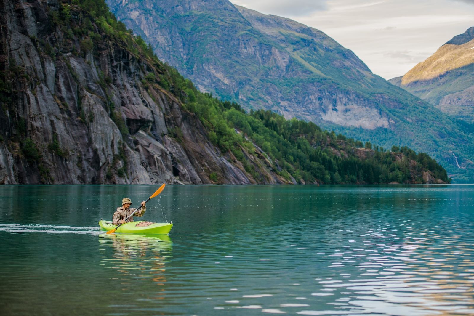 Canoeing on Lake Nisser