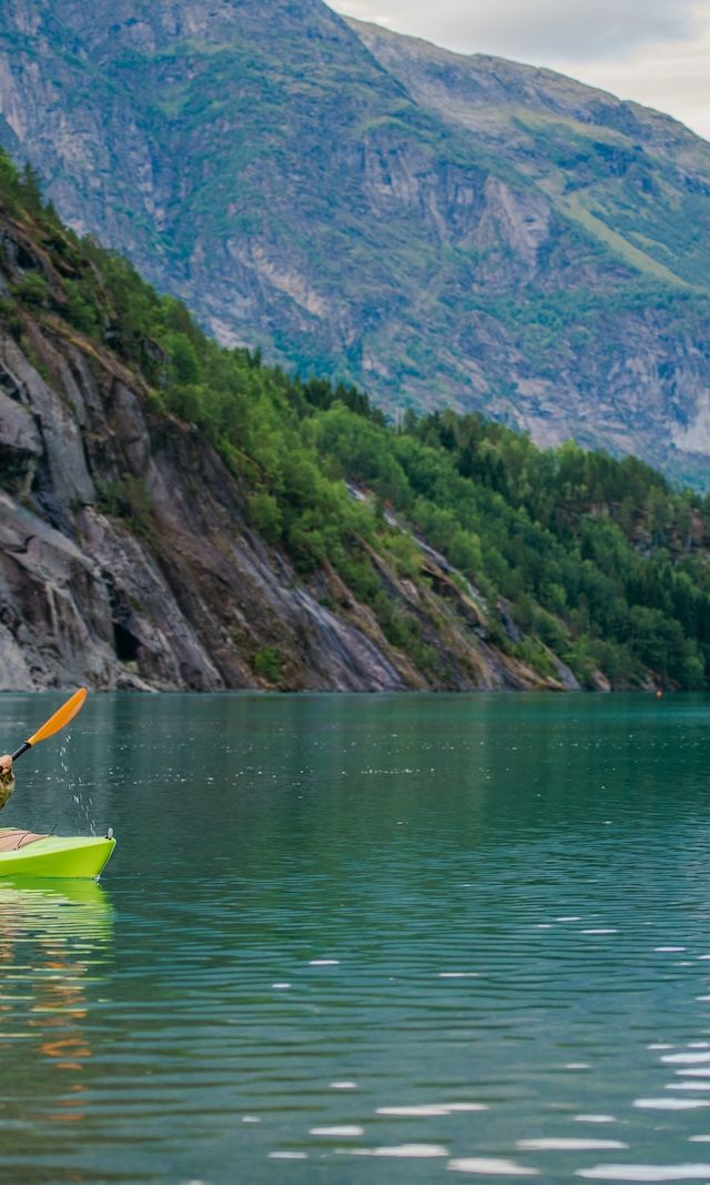 Canoeing on Lake Nisser